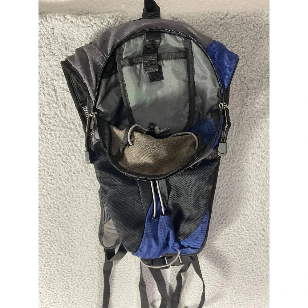 JanSport Helium Hydration Backpack Gray Blue Hiking Cycling Running Pack